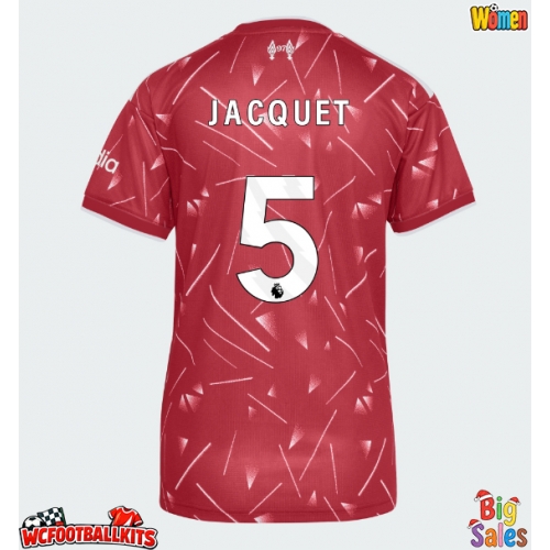 Liverpool Jeremy Jacquet #5 Replica Home Stadium Shirt for Women 2026-27 Short Sleeve